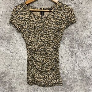 Ann Taylor Blouse Leopard Print